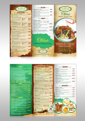 Flyer Design by debdesign for Olibar Peruvian Cuisine | Design: #13104991