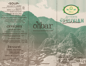 Flyer Design by mrmrnjr for Olibar Peruvian Cuisine | Design: #13103461