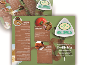 Design de Flyer par GXW Design pour Olibar Peruvian Cuisine | Design #13140282
