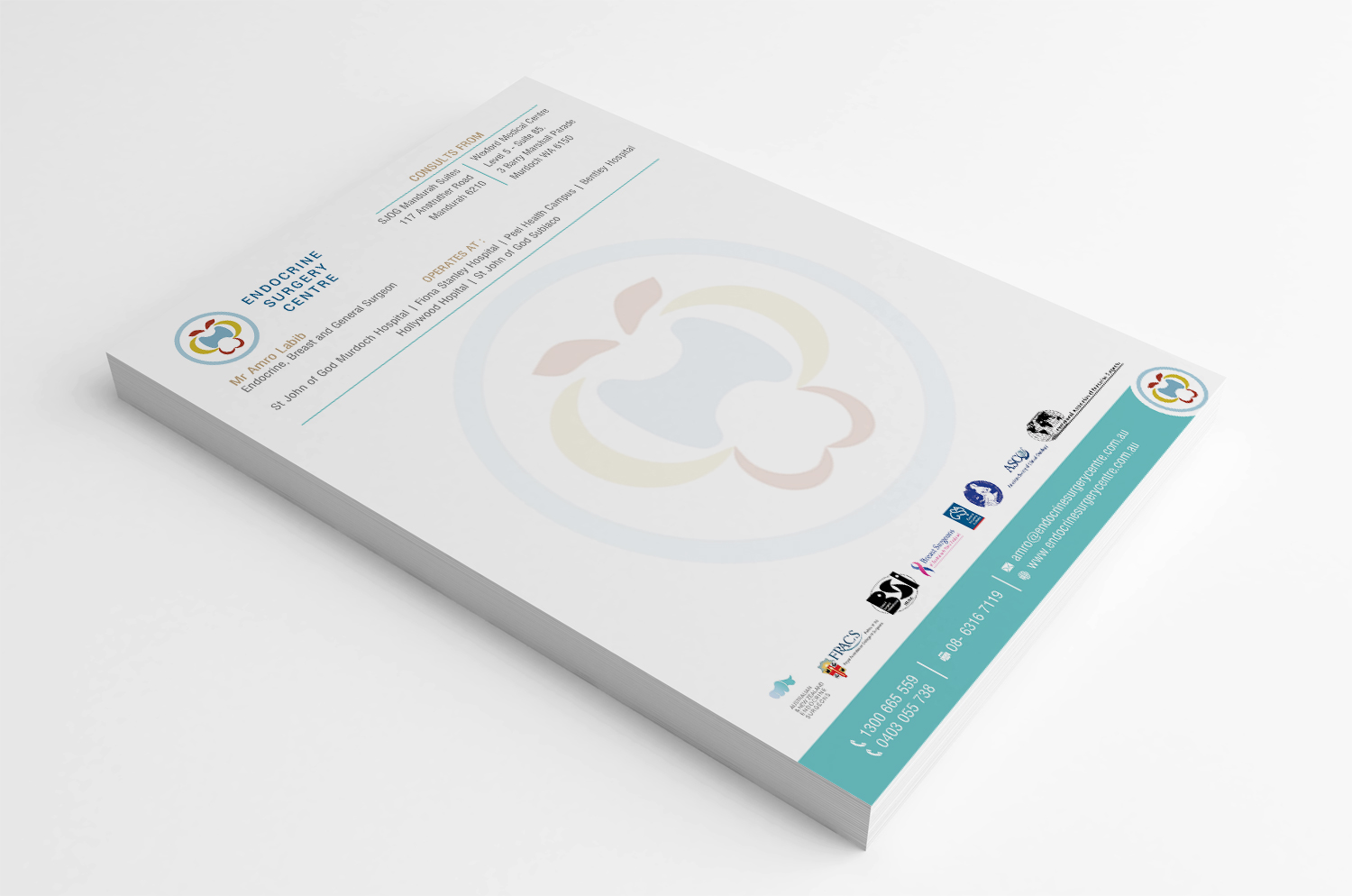 Stationery Design by SL Designer for Endocrine Surgery Centre | Design #15355504