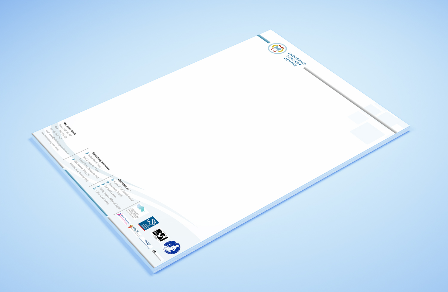 Stationery Design by Petter Goms for Endocrine Surgery Centre | Design #15348160