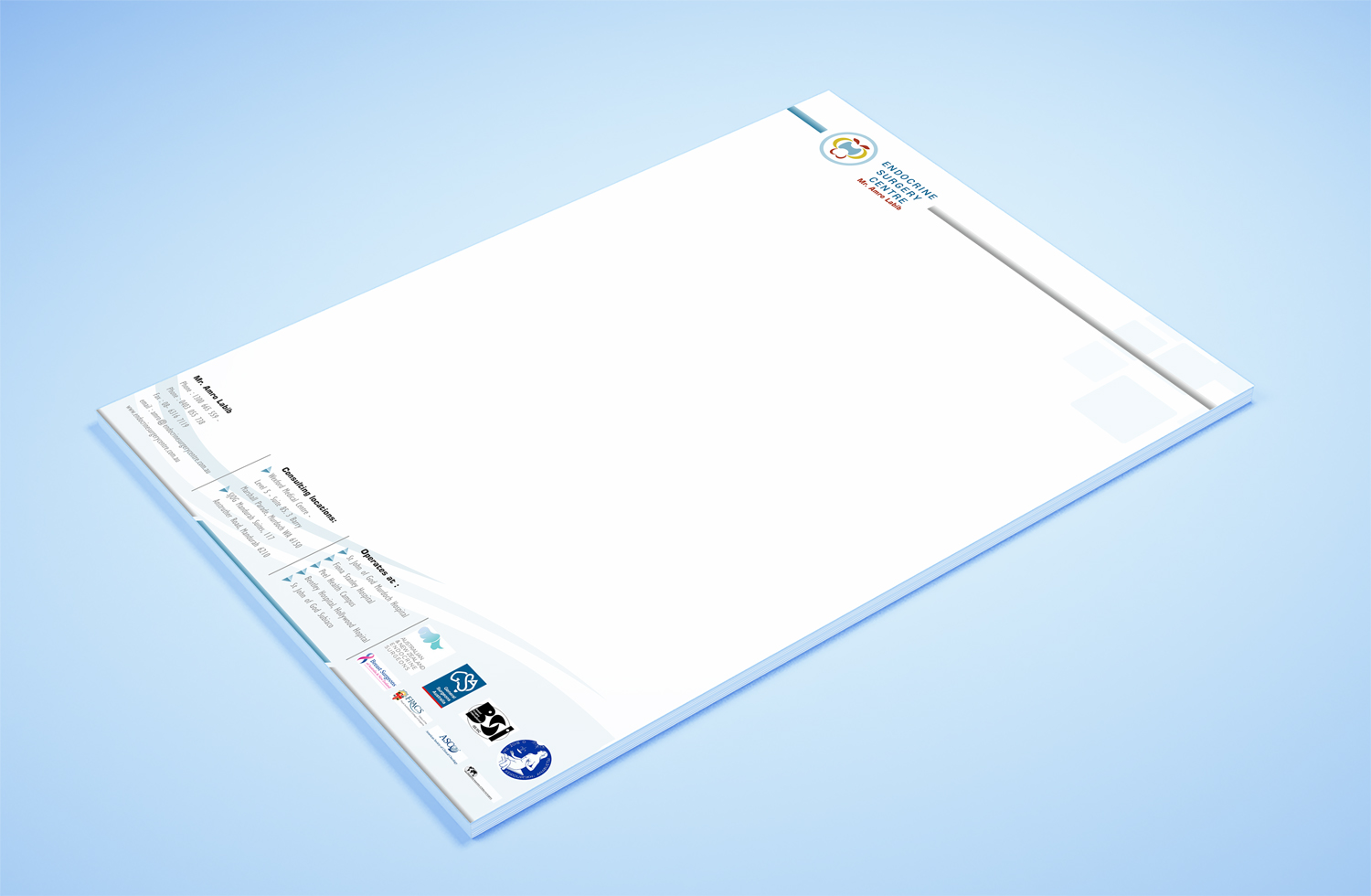 Stationery Design by Petter Goms for Endocrine Surgery Centre | Design #15349556