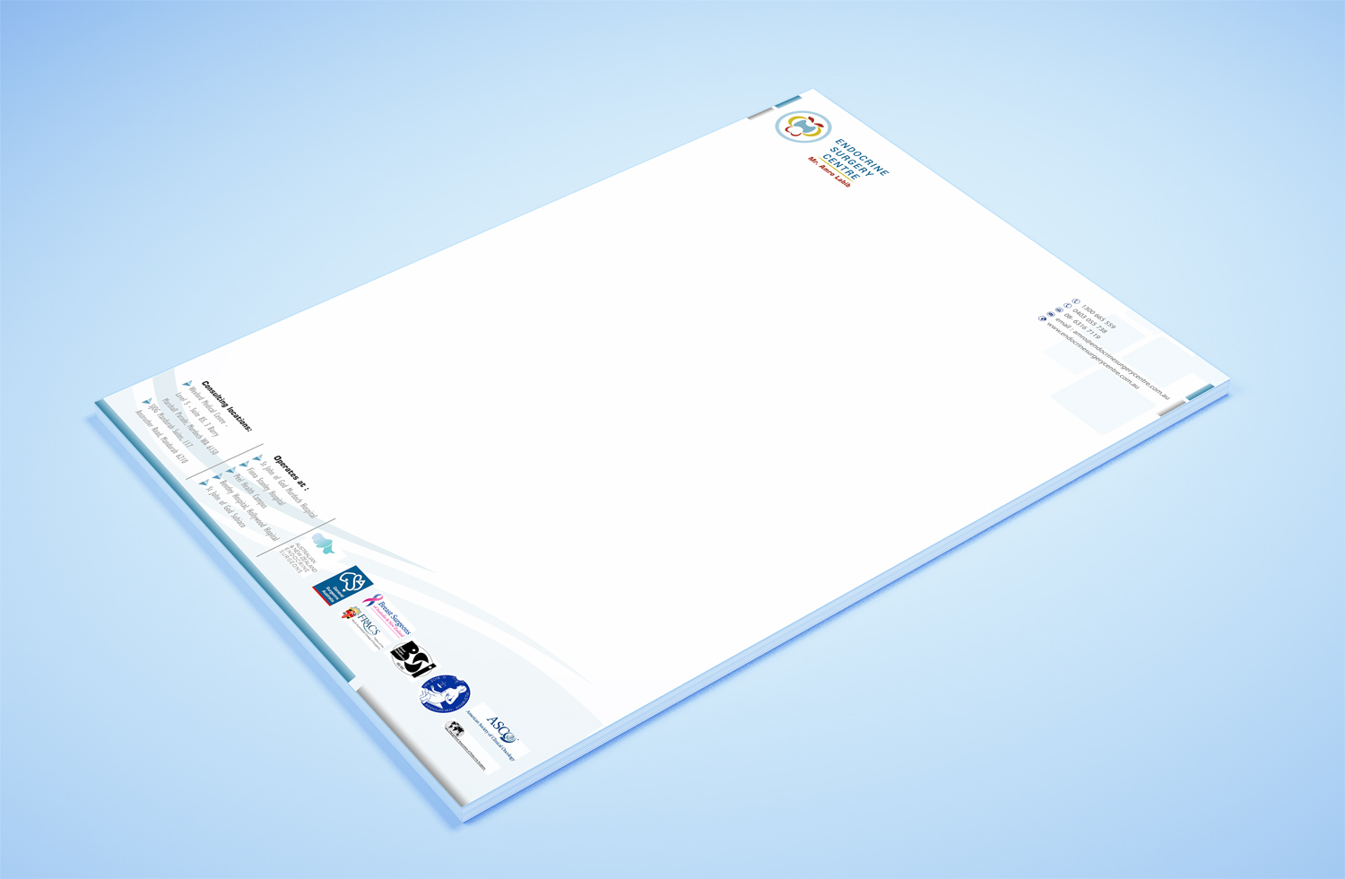 Stationery Design by Petter Goms for Endocrine Surgery Centre | Design #15349683