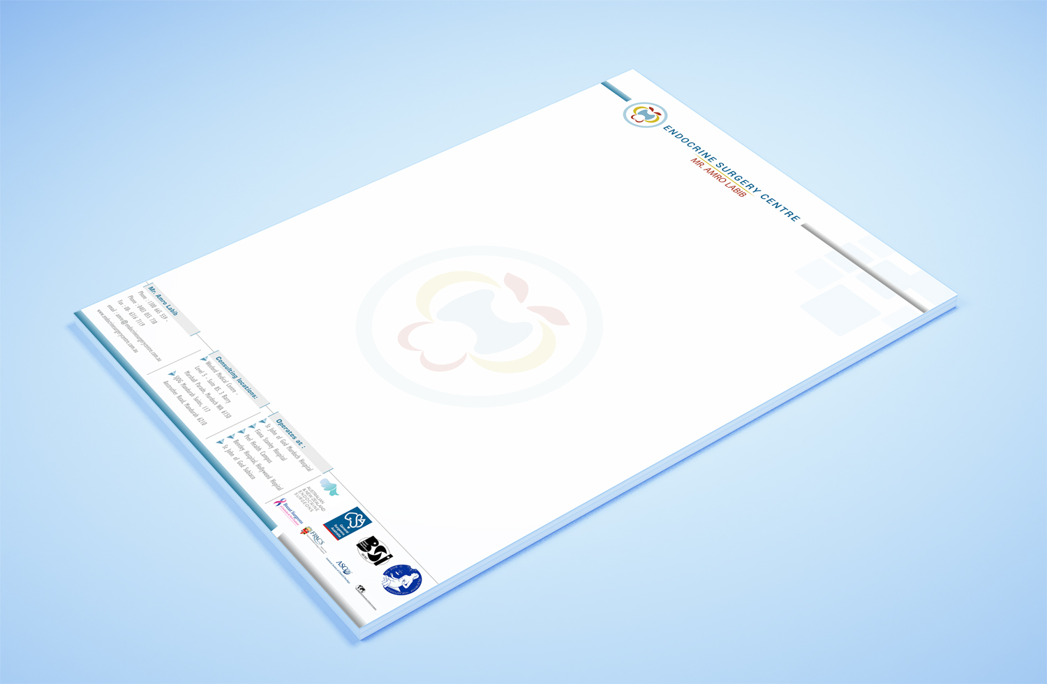 Stationery Design by Petter Goms for Endocrine Surgery Centre | Design #15350424