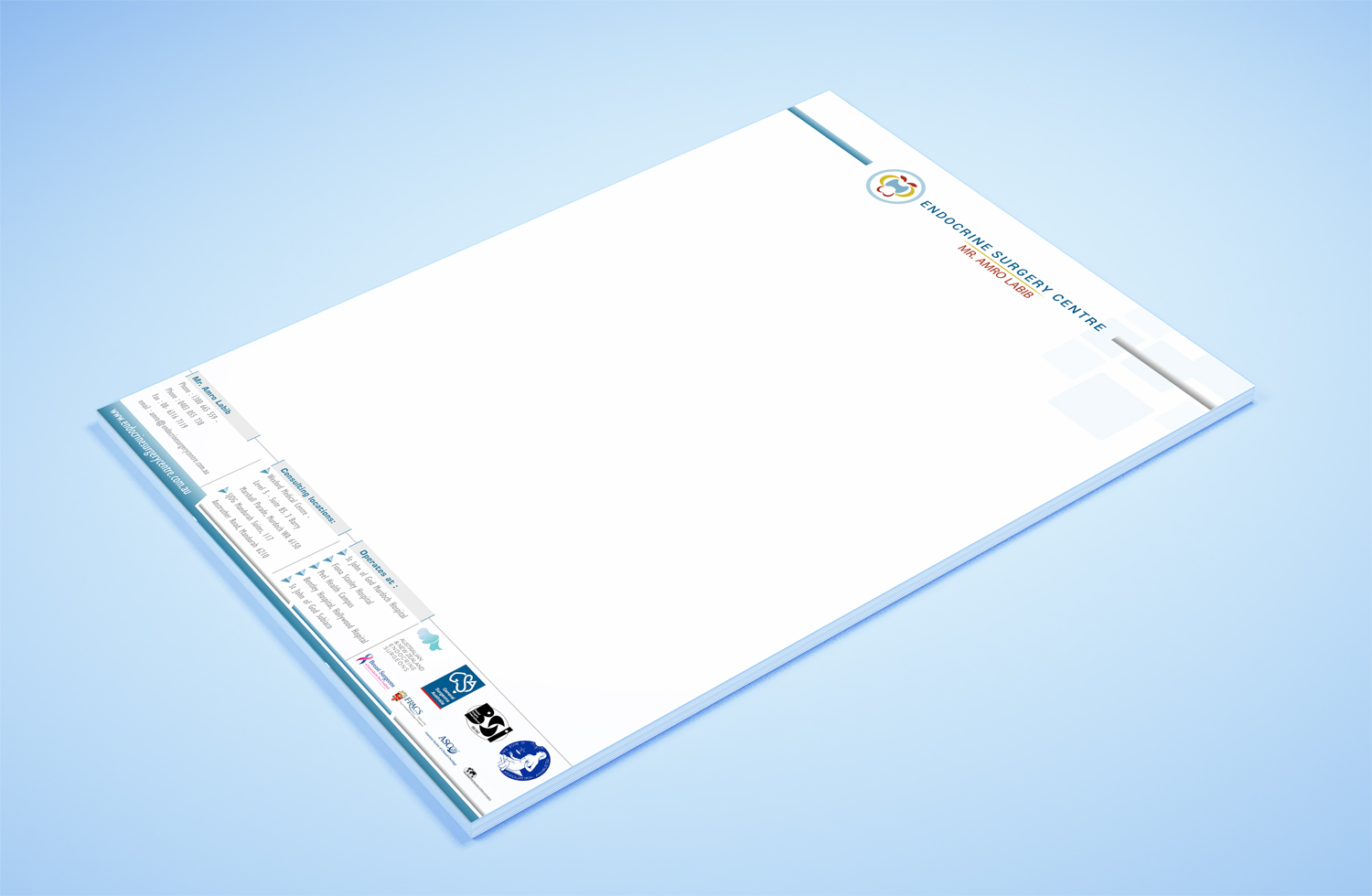 Stationery Design by Petter Goms for Endocrine Surgery Centre | Design #15350500