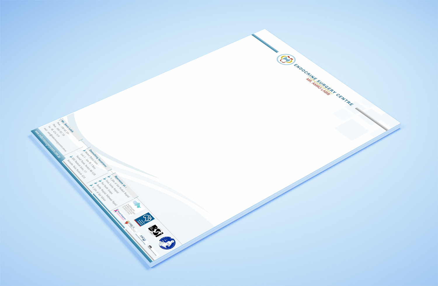 Stationery Design by Petter Goms for Endocrine Surgery Centre | Design #15350507