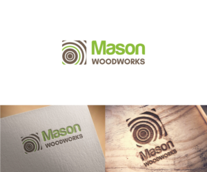 Mason Woodworks | Logo Design by Elizabeta