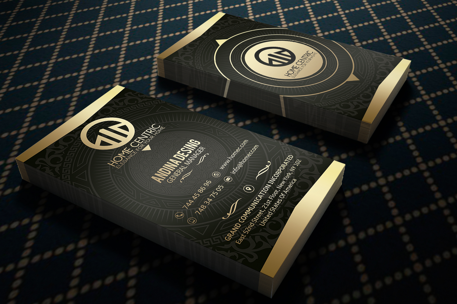 Business Card Design by ANDINA GRAPHIC DEVELOPMENTS for Home Centric | Design #13066240