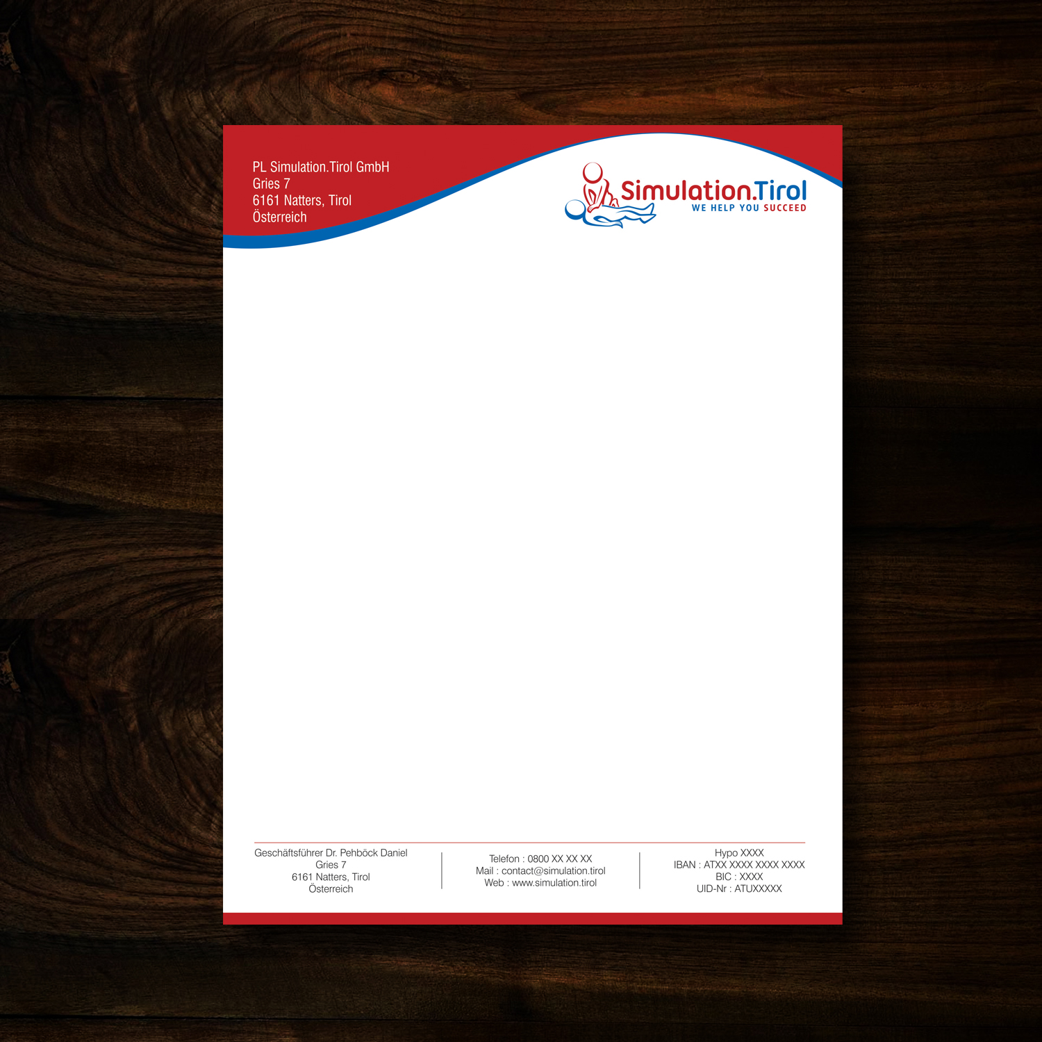 Stationery Design by uk for PL Simulation.Tirol GmbH | Design #13073371