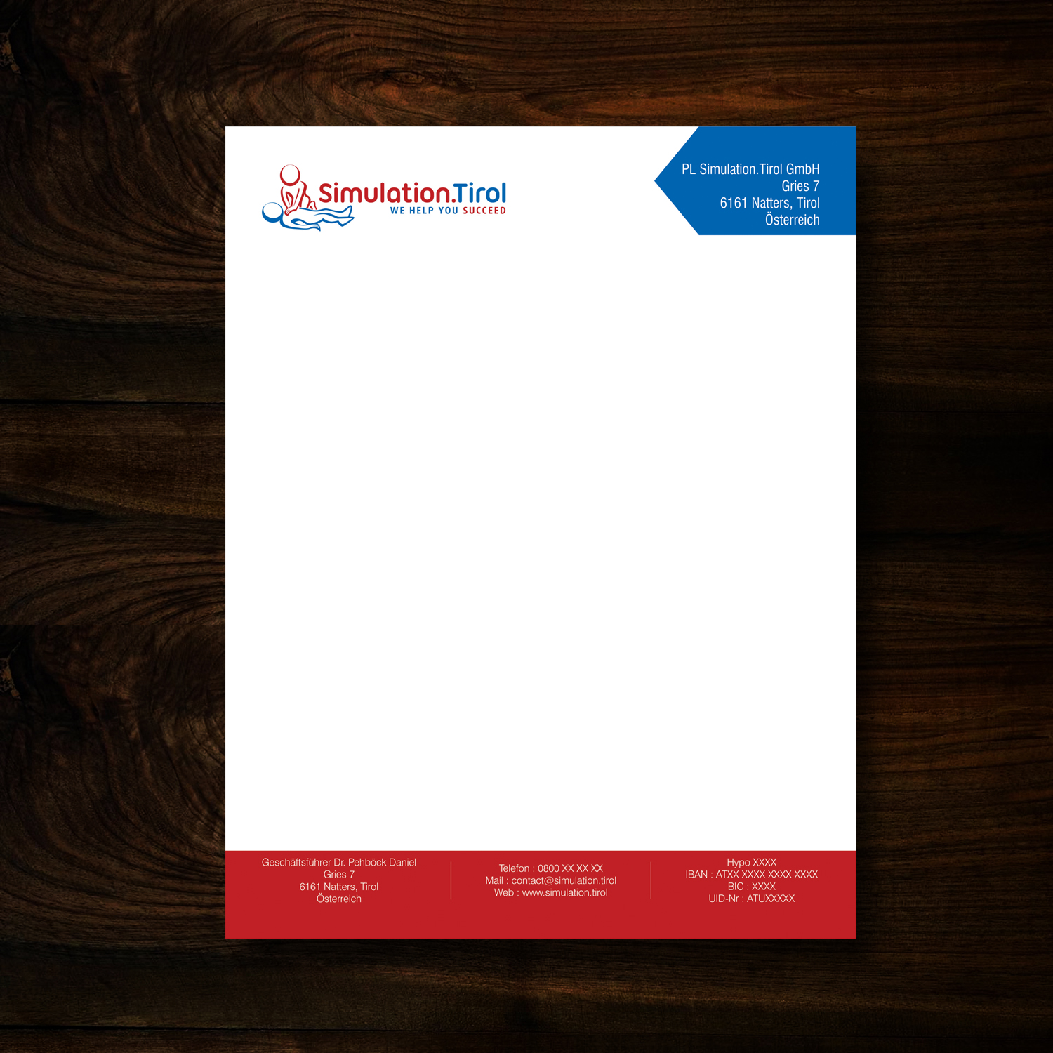 Stationery Design by uk for PL Simulation.Tirol GmbH | Design #13073376