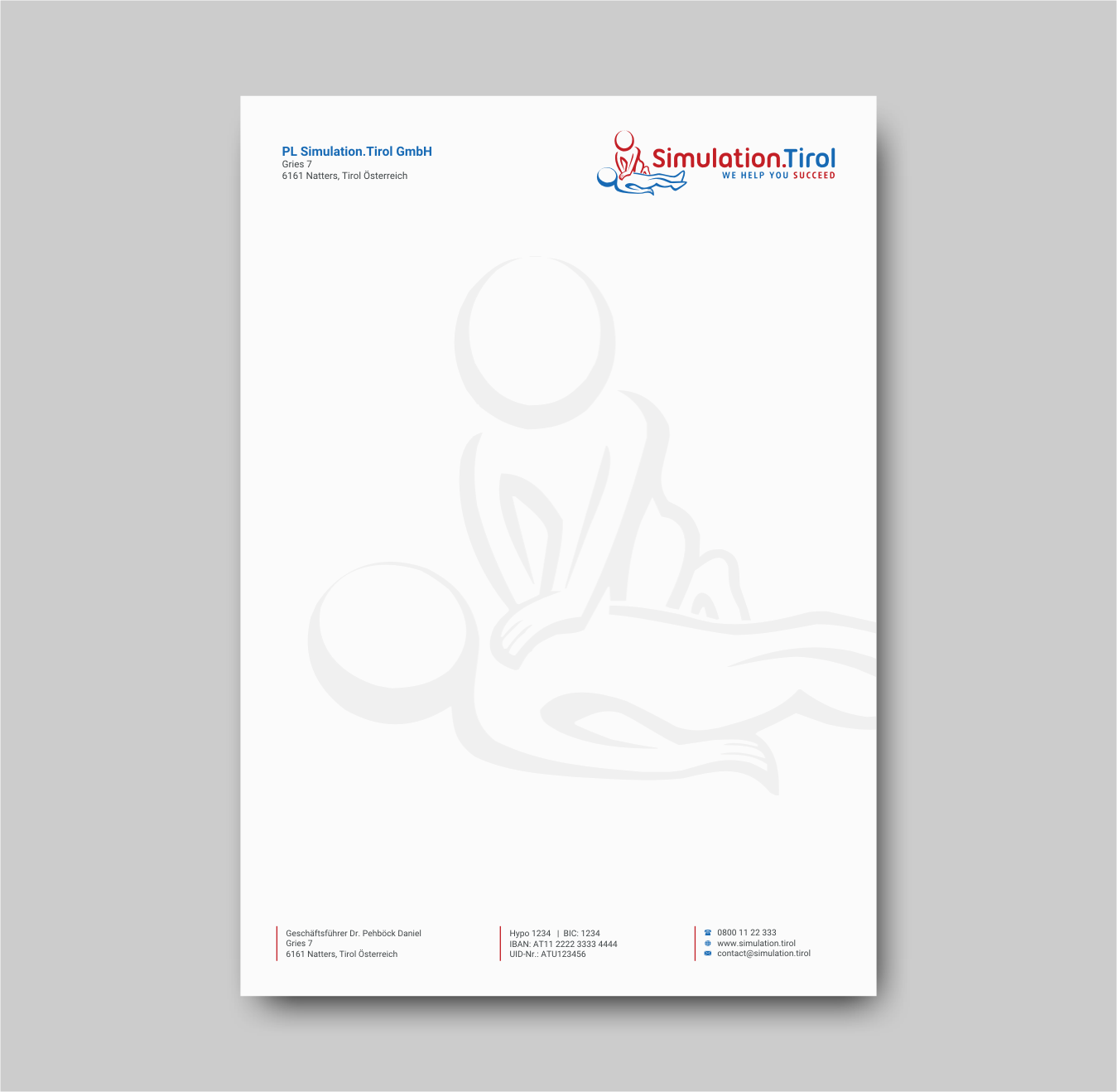 Diseño de Papelería por INDIAN_Ashok para PL Simulation.Tirol GmbH | Diseño #13071343