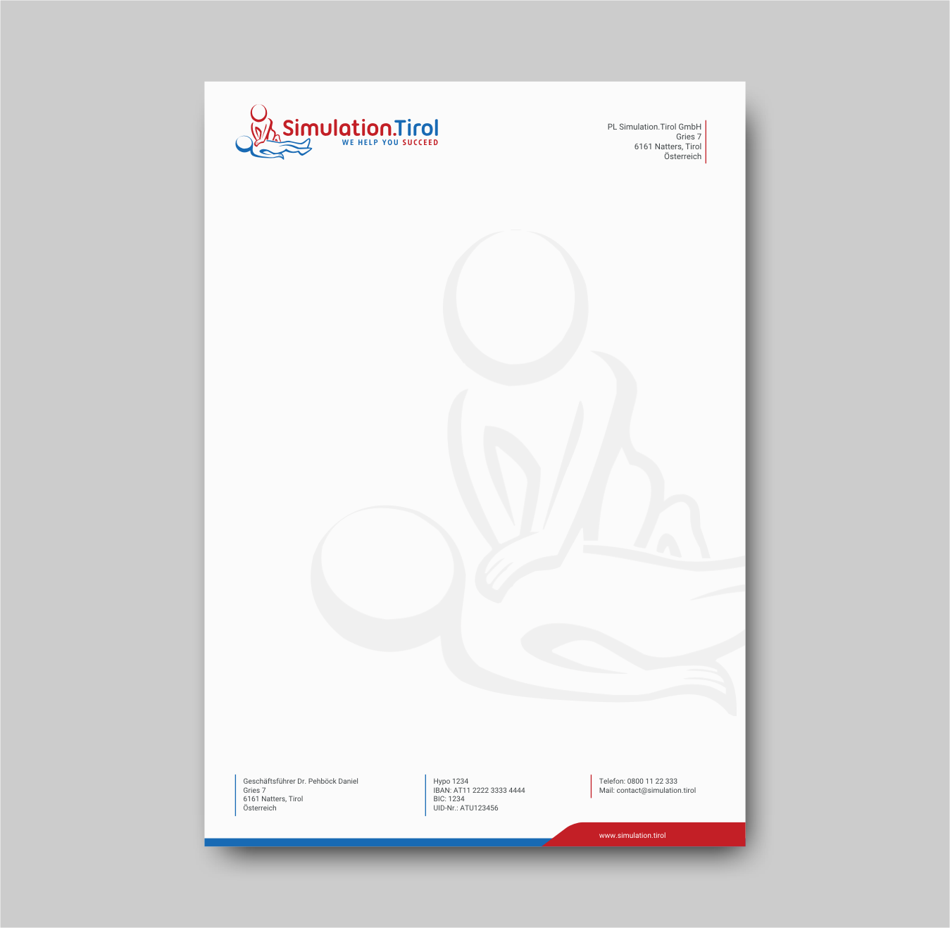 Diseño de Papelería por INDIAN_Ashok para PL Simulation.Tirol GmbH | Diseño #13071344