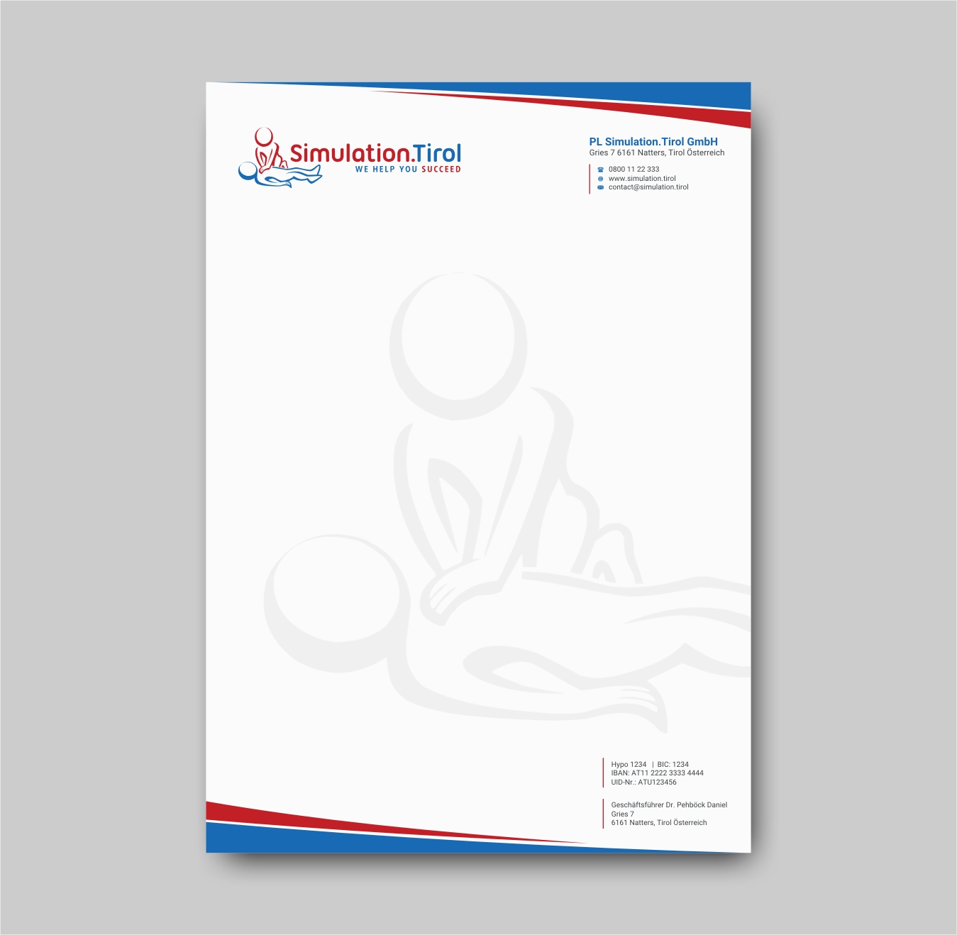 Diseño de Papelería por INDIAN_Ashok para PL Simulation.Tirol GmbH | Diseño #13071345