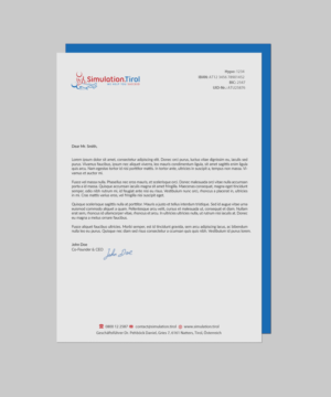 Diseño de Papelería por chandrayaan.creative para PL Simulation.Tirol GmbH | Diseño: #13083458