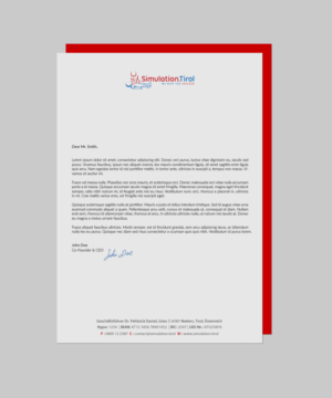 Diseño de Papelería por chandrayaan.creative para PL Simulation.Tirol GmbH | Diseño: #13083460