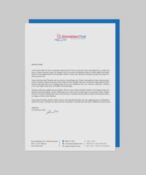 Diseño de Papelería por chandrayaan.creative para PL Simulation.Tirol GmbH | Diseño: #13083461