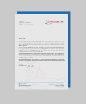 Diseño de Papelería por chandrayaan.creative para PL Simulation.Tirol GmbH | Diseño: #13083463