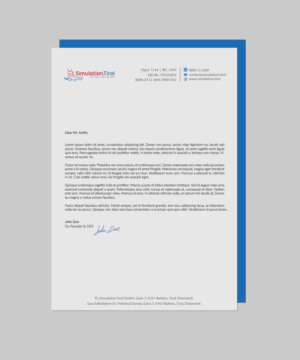 Diseño de Papelería por chandrayaan.creative para PL Simulation.Tirol GmbH | Diseño: #13083465