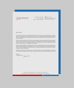 Diseño de Papelería por chandrayaan.creative para PL Simulation.Tirol GmbH | Diseño: #13083479