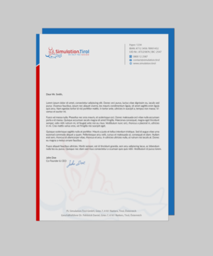 Diseño de Papelería por chandrayaan.creative para PL Simulation.Tirol GmbH | Diseño: #13083480