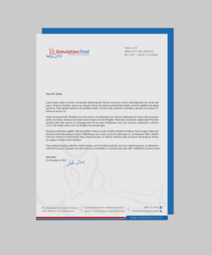 Diseño de Papelería por chandrayaan.creative para PL Simulation.Tirol GmbH | Diseño: #13083491