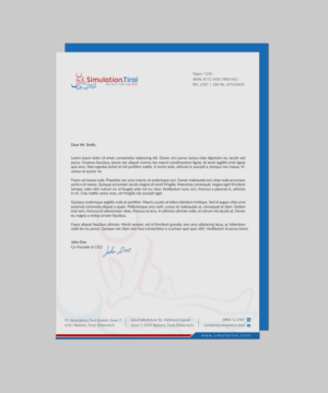 Stationery Design by chandrayaan.creative for PL Simulation.Tirol GmbH | Design: #13083494