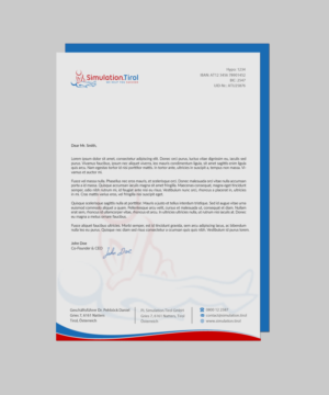 Stationery Design by chandrayaan.creative for PL Simulation.Tirol GmbH | Design: #13083506