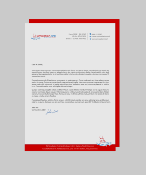 Stationery Design by chandrayaan.creative for PL Simulation.Tirol GmbH | Design: #13083513