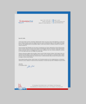 Stationery Design by chandrayaan.creative for PL Simulation.Tirol GmbH | Design: #13083515