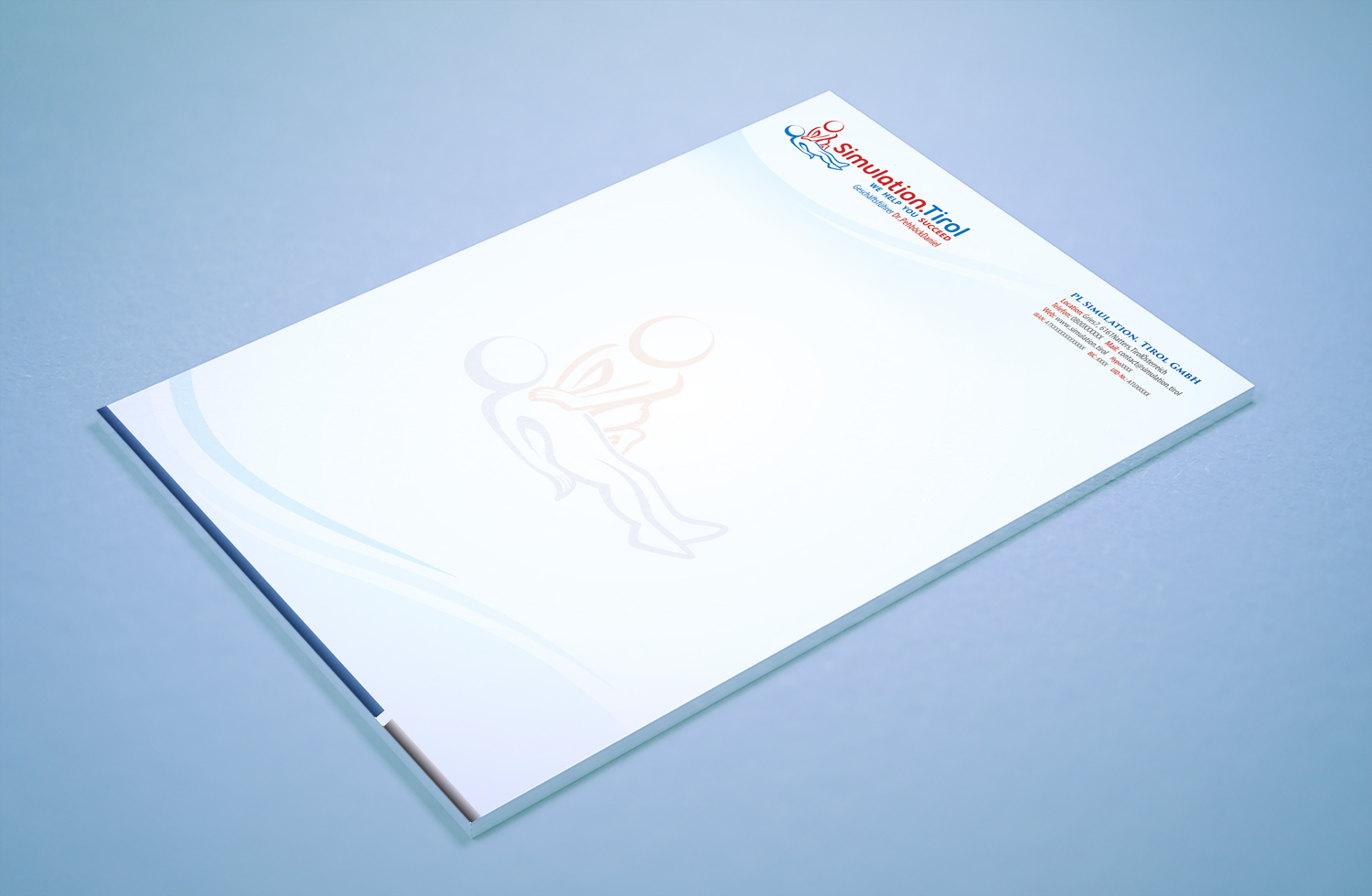 Diseño de Papelería por Petter Goms para PL Simulation.Tirol GmbH | Diseño #13096346