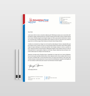 Stationery Design by Designs 2019 for PL Simulation.Tirol GmbH | Design: #13167249