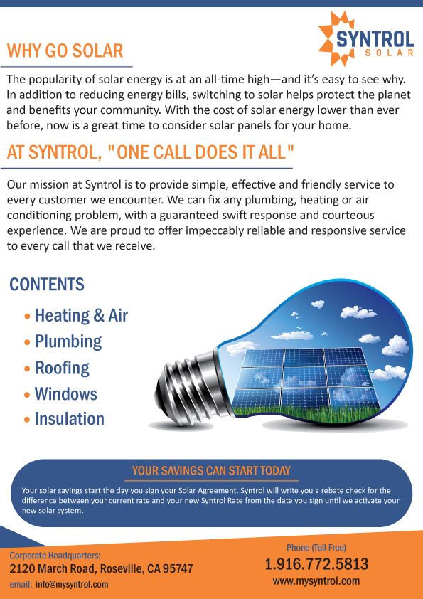 Flyer Design by Parul for Syntrol | Design #13174266