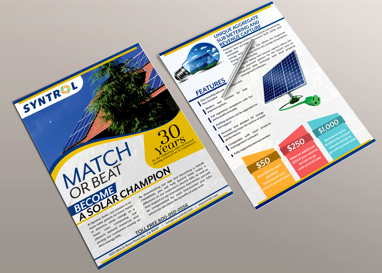 Flyer Design by Impressive Solutions for Syntrol | Design #13148204