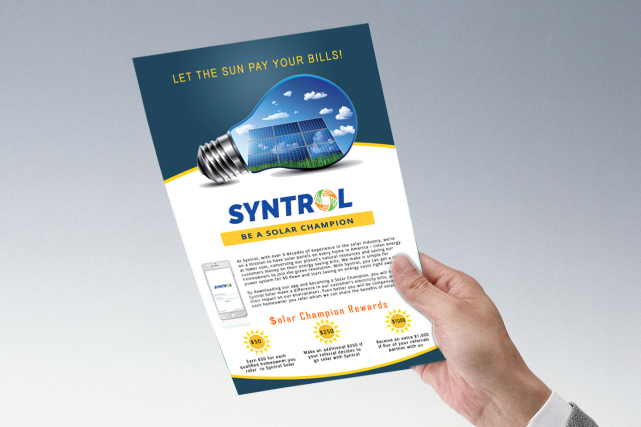 Flyer Design by Kavitha Rajagopal for Syntrol | Design #13151191