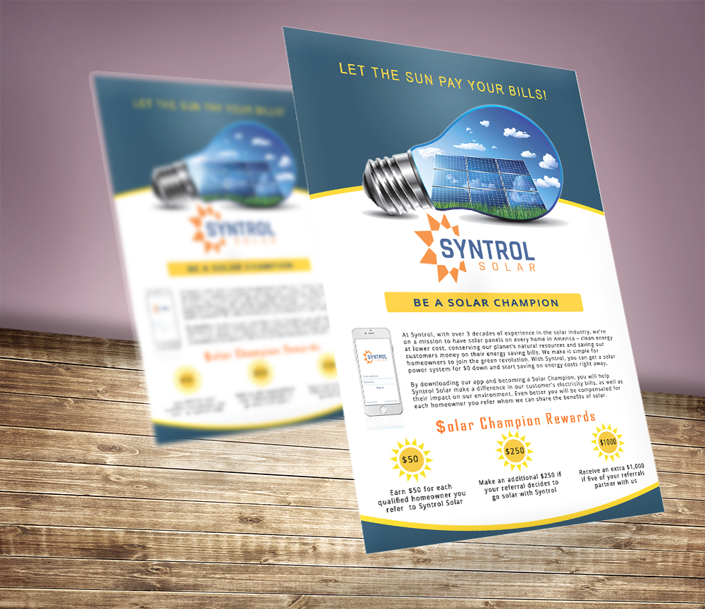 Flyer Design by Kavitha Rajagopal for Syntrol | Design #13151387