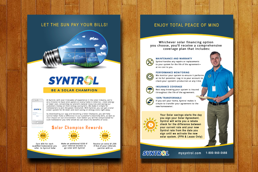 Flyer Design by Kavitha Rajagopal for Syntrol | Design #13180039