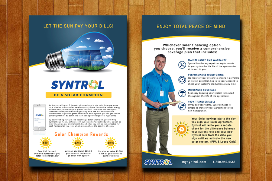 Flyer Design by Kavitha Rajagopal for Syntrol | Design #13180062