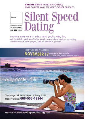 byron bay silent speed dating