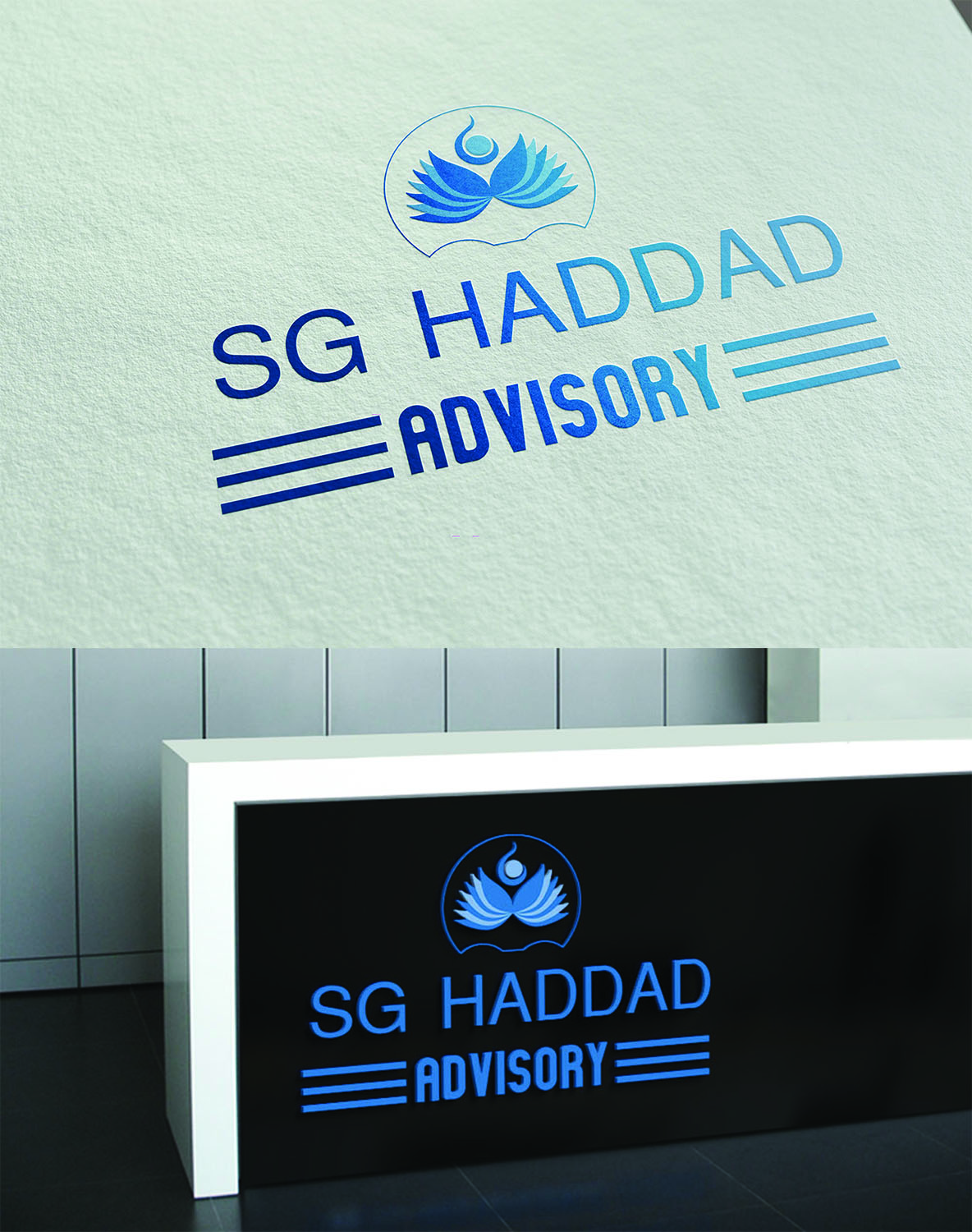 Logo Design by NAVENDU SHARMA for SG HADDAD ADVISORY | Design #13018546