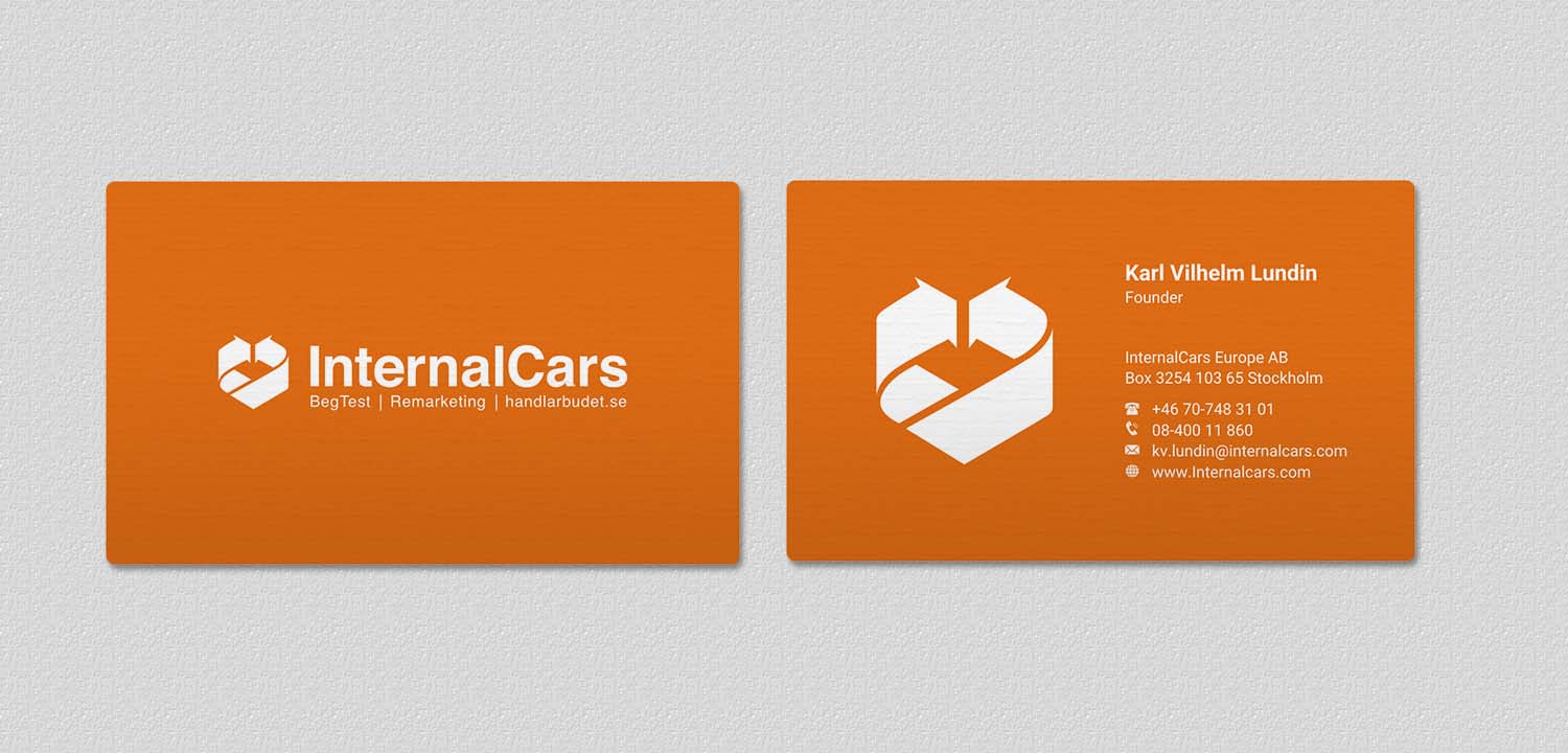 Business Card Design by INDIAN_Ashok for InternalCars Europe AB | Design #13037066