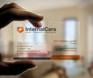 Visitenkarten-Design von INDIAN_Ashok für InternalCars Europe AB | Design: #13037075