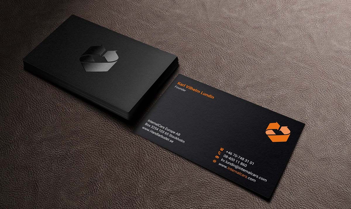 Business Card Design by INDIAN_Ashok for InternalCars Europe AB | Design #13037091