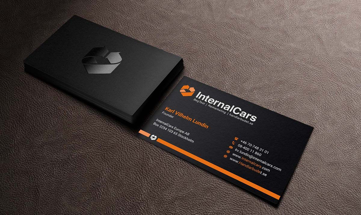Visitenkarten-Design von INDIAN_Ashok für InternalCars Europe AB | Design #13037093