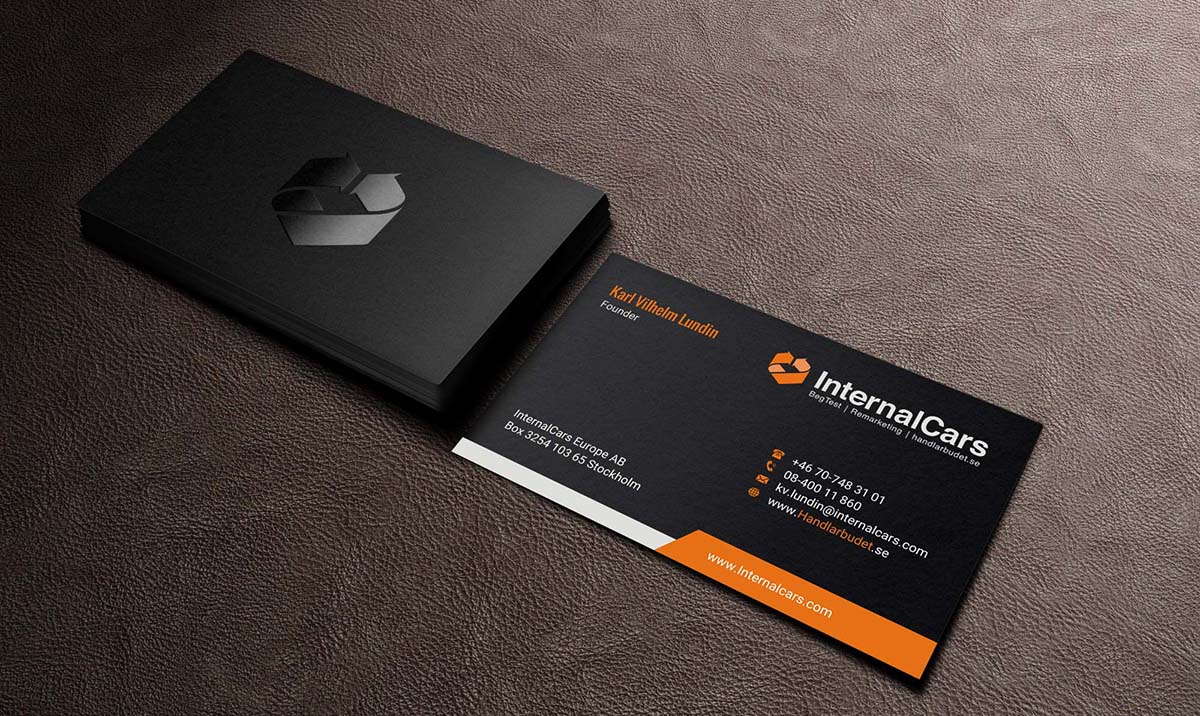 Business Card Design by INDIAN_Ashok for InternalCars Europe AB | Design #13037094