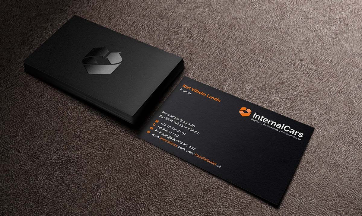 Business Card Design by INDIAN_Ashok for InternalCars Europe AB | Design #13037095