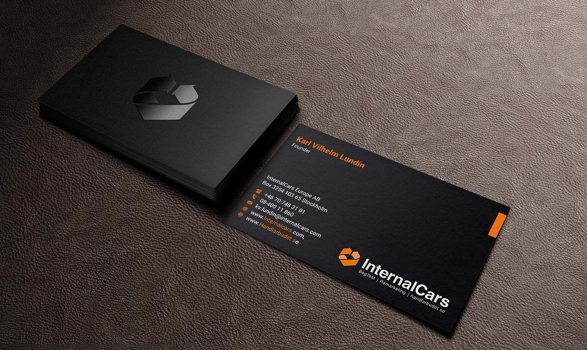 Business Card Design by INDIAN_Ashok for InternalCars Europe AB | Design #13037096