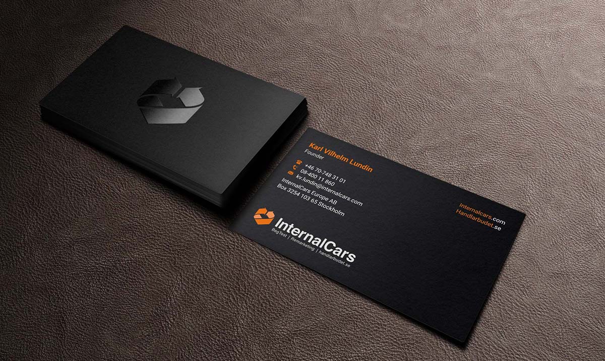 Diseño de Tarjeta de Presentación por INDIAN_Ashok para InternalCars Europe AB | Diseño #13037103