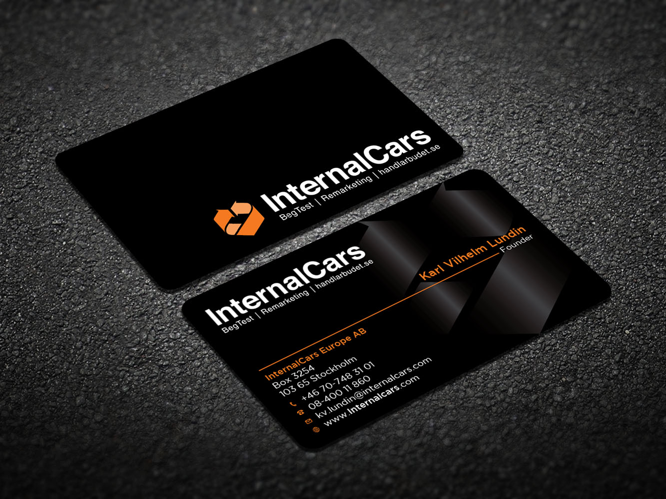 Business Card Design by Verified artistry (Design garden) for InternalCars Europe AB | Design #13049932