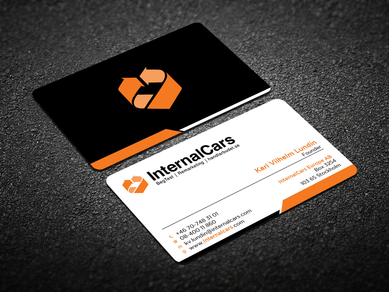 Business Card Design by Verified artistry (Design garden) for InternalCars Europe AB | Design #13049935