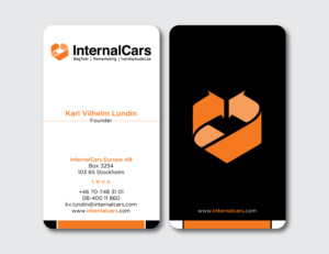 Visitenkarten-Design von Verified artistry (Design garden) für InternalCars Europe AB | Design: #13049936